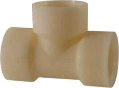 Green Leaf - 1-1/4" Nylon Plastic Pipe Tee - FIPT x FIPT x FIPT End Connections - USA Tool & Supply