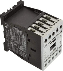 Eaton Cutler-Hammer - 3 Pole, 24 Coil VAC, 20 Amp, Nonreversible Open Enclosure IEC Contactor - 1 Phase hp: 0.25 at 115 V, 0.75 at 200 V, 1 at 230 V, 3 Phase hp: 1.5 at 200 V, 2 at 230 V, 3 at 460 V, 5 at 575 V, 7 Amp Inductive Load Rating Listed - USA Tool & Supply