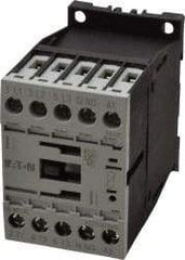 Eaton Cutler-Hammer - 3 Pole, 24 to 27 Coil VDC, 20 Amp, Nonreversible Open Enclosure IEC Contactor - 1 Phase hp: 0.25 at 115 V, 0.75 at 200 V, 1 at 230 V, 3 Phase hp: 1.5 at 200 V, 2 at 230 V, 3 at 460 V, 5 at 575 V, 7 Amp Inductive Load Rating Listed - USA Tool & Supply