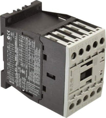 Eaton Cutler-Hammer - 3 Pole, 24 Coil VAC, 20 Amp, Nonreversible Open Enclosure IEC Contactor - 1 Phase hp: 1 at 115 V, 2 at 200 V, 2 at 230 V, 3 Phase hp: 10 at 460 V, 10 at 575 V, 3 at 200 V, 3 at 230 V, 12 Amp Inductive Load Rating Listed - USA Tool & Supply