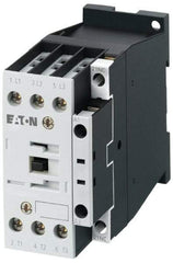 Eaton Cutler-Hammer - 3 Pole, 24 Coil VAC, 18 Amp, Nonreversible Open Enclosure IEC Contactor - 1 Phase hp: 2 at 115 V, 2 at 200 V, 3 at 230 V, 3 Phase hp: 10 at 460 V, 15 at 575 V, 5 at 200 V, 5 at 230 V, 18 Amp Inductive Load Rating Listed - USA Tool & Supply