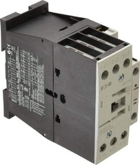 Eaton Cutler-Hammer - 3 Pole, 24 to 27 Coil VDC, 40 Amp, Nonreversible Open Enclosure IEC Contactor - 1 Phase hp: 3 at 115 V, 5 at 200 V, 5 at 230 V, 3 Phase hp: 10 at 200 V, 10 at 230 V, 20 at 460 V, 25 at 575 V, 32 Amp Inductive Load Rating Listed - USA Tool & Supply