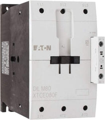 Eaton Cutler-Hammer - 3 Pole, 24 to 27 Coil VDC, 125 Amp, Nonreversible Open Enclosure IEC Contactor - 1 Phase hp: 15 at 200 V, 15 at 230 V, 7.5 at 115 V, 3 Phase hp: 25 at 200 V, 30 at 230 V, 60 at 460 V, 75 at 575 V, 80 Amp Inductive Load Rating Listed - USA Tool & Supply