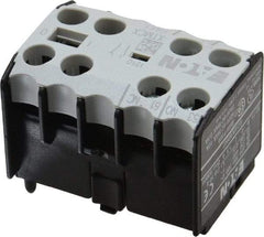 Eaton Cutler-Hammer - 6 to 9 Amp, Contactor Front Mount Auxiliary Contact - For Use with Miniature Contactor and XTRM Miniature Control Relay - USA Tool & Supply