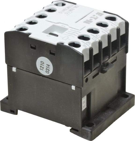 Eaton Cutler-Hammer - 3 Pole, 24 Coil VAC, Nonreversible Open Enclosure IEC Contactor - 1 Phase hp: 0.5 at 115 V, 1 at 200 V, 1.5 at 230 V, 3 Phase hp: 2 at 200 V, 3 at 230 V, 5 at 460 V, 5 at 575 V, 8.80 Amp Inductive Load Rating Listed - USA Tool & Supply