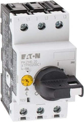 Eaton Cutler-Hammer - 20 Amp, IEC, Open Pushbutton Manual Motor Starter - 45mm Wide x 94mm Deep x 3.6667" High, 15 hp at 600 V & 5 hp at 200 V, CE Approved, CSA Certified, DIN VDE, EN/IEC, UL 508 Type E Compliant & UL Listed - USA Tool & Supply