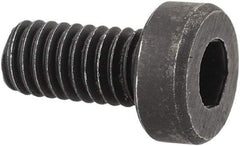 Holo-Krome - M4x0.70 Metric Coarse Hex Socket Drive, Low Socket Cap Screw - Grade 10.9 Alloy Steel, Black Oxide Finish, Fully Threaded, 8mm Length Under Head - USA Tool & Supply