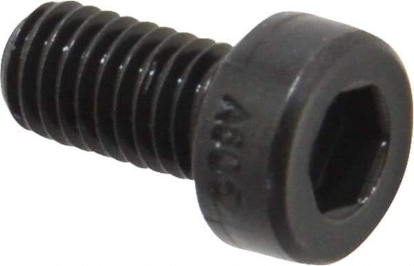 Holo-Krome - M5x0.80 Metric Coarse Hex Socket Drive, Low Socket Cap Screw - Grade 10.9 Alloy Steel, Black Oxide Finish, Fully Threaded, 10mm Length Under Head - USA Tool & Supply