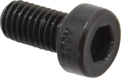 Holo-Krome - M5x0.80 Metric Coarse Hex Socket Drive, Low Socket Cap Screw - Grade 10.9 Alloy Steel, Black Oxide Finish, Fully Threaded, 10mm Length Under Head - USA Tool & Supply