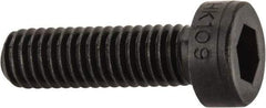 Holo-Krome - M6x1.00 Metric Coarse Hex Socket Drive, Low Socket Cap Screw - Grade 10.9 Alloy Steel, Black Oxide Finish, Fully Threaded, 20mm Length Under Head - USA Tool & Supply