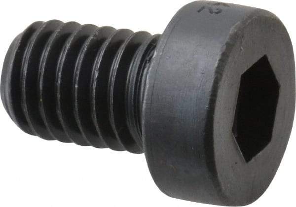 Holo-Krome - M8x1.25 Metric Coarse Hex Socket Drive, Low Socket Cap Screw - Grade 10.9 Alloy Steel, Black Oxide Finish, Fully Threaded, 12mm Length Under Head - USA Tool & Supply