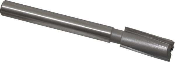 Made in USA - 23/32" Diam, 1/2" Shank, Diam, 3 Flutes, Straight Shank, Interchangeable Pilot Counterbore - USA Tool & Supply