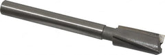 Made in USA - 3/4" Diam, 1/2" Shank, Diam, 3 Flutes, Straight Shank, Interchangeable Pilot Counterbore - USA Tool & Supply