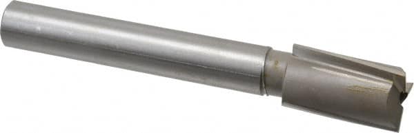 Made in USA - 1-1/16" Diam, 3/4" Shank, Diam, 3 Flutes, Straight Shank, Interchangeable Pilot Counterbore - USA Tool & Supply