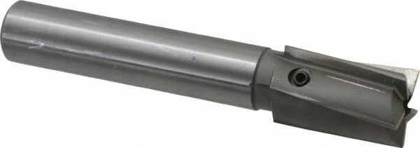 Made in USA - 1-1/4" Diam, 1" Shank, Diam, 5 Flutes, Straight Shank, Interchangeable Pilot Counterbore - USA Tool & Supply