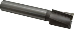 Made in USA - 1-3/4" Diam, 1-1/4" Shank, Diam, 5 Flutes, Straight Shank, Interchangeable Pilot Counterbore - USA Tool & Supply