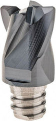 Iscar - MM EC-4 Grade IC908 Carbide End Milling Tip Insert - TiAlN Finish, 4 Flutes, 3/8" Cutting Diam, 0.275" Depth of Cut, 0.512" Extension, 0.03" Cnr Rad, 30° Helix - USA Tool & Supply