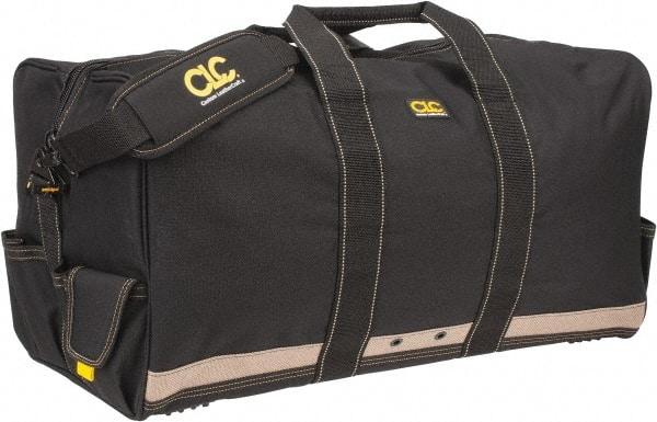 CLC - 6 Pocket Black Polyester Tool Bag - 24" Wide x 12" Deep x 12" High - USA Tool & Supply