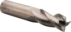 Kennametal - 3/4", 1-5/8" LOC, 3/4" Shank Diam, 4" OAL, 3 Flute, Solid Carbide Square End Mill - Single End, Uncoated, Spiral Flute, 37° Helix, Centercutting, Right Hand Cut, Right Hand Flute, Series AADE - USA Tool & Supply