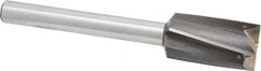 Value Collection - 1" Diam, 1/2" Shank, Diam, 4 Flutes, Straight Shank, Interchangeable Pilot Counterbore - USA Tool & Supply