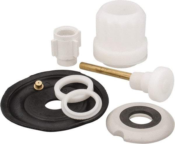 Made in USA - Urinal Flush Valve Repair Kit - For Use With Coyne and Delaney, Contain Relief Valve, Bushing, Auxiliary Valve Seal Retainer with Seal, Diaphragm, Guides, Main Seat, Friction Ring - USA Tool & Supply