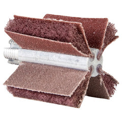 1 3/4″ × 1 1/2″ Interleaf Bore Polisher 80 Grit Very Fine Aluminum Oxide X Weight Cotton/Poly Backing Fits 1 - 1 1/2″ Inside Diameter - USA Tool & Supply