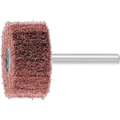 PFERD - 1-1/2" Diam x 3/4" Face Width, Aluminum Oxide Nonwoven Mounted Flap Wheel - 1/4" Shank Mount, 180 Grit, 15,000 Max RPM - USA Tool & Supply