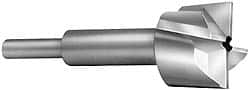 Made in USA - 25/32" Diam, 1/4" Shank, Diam, 4 Flutes, Straight Shank, Interchangeable Pilot Counterbore - USA Tool & Supply