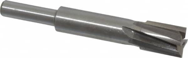 Value Collection - 7/16" Diam, 1/4" Shank, Diam, 4 Flutes, Straight Shank, Interchangeable Pilot Counterbore - USA Tool & Supply