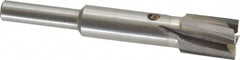 Value Collection - 15/32" Diam, 1/4" Shank, Diam, 4 Flutes, Straight Shank, Interchangeable Pilot Counterbore - USA Tool & Supply