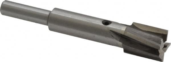 Value Collection - 1/2" Diam, 1/4" Shank, Diam, 4 Flutes, Straight Shank, Interchangeable Pilot Counterbore - USA Tool & Supply