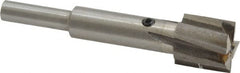 Value Collection - 19/32" Diam, 1/4" Shank, Diam, 4 Flutes, Straight Shank, Interchangeable Pilot Counterbore - USA Tool & Supply