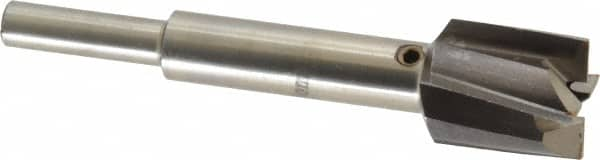 Value Collection - 21/32" Diam, 1/4" Shank, Diam, 4 Flutes, Straight Shank, Interchangeable Pilot Counterbore - USA Tool & Supply