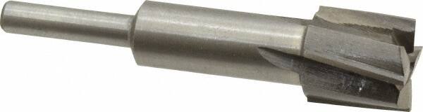 Value Collection - 23/32" Diam, 1/4" Shank, Diam, 4 Flutes, Straight Shank, Interchangeable Pilot Counterbore - USA Tool & Supply