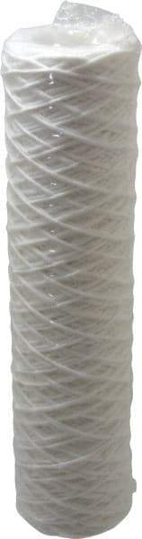 Parker - 2-1/2" OD, 1µ, Polyester String-Wound Cartridge Filter - 10" Long - USA Tool & Supply