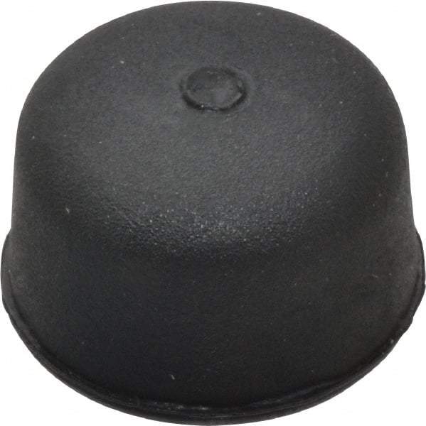 De-Sta-Co - 0.752" Max Diam, 5/16-18 Thread, Neoprene, Slip On, Round End, Clamp Spindle Assembly Replacement Cap - For 5/16" Diam Hex Head Spindle, 1/2" OAL, 0.3150" Hole Diam - USA Tool & Supply