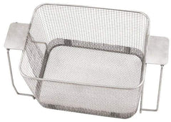 CREST ULTRASONIC - Stainless Steel Parts Washer Basket - 7" High x 273.05mm Wide x 482.6mm Long, Use with Ultrasonic Cleaners - USA Tool & Supply