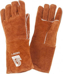 Steiner - Size L Wool Lined Cowhide Heat Resistant Glove - 14" OAL, Straight Thumb - USA Tool & Supply