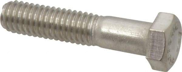 Value Collection - 3/8-16 UNC, 1-3/4" Length Under Head Hex Head Cap Screw - Partially Threaded, Grade 316 Stainless Steel, Uncoated, 9/16" Hex - USA Tool & Supply