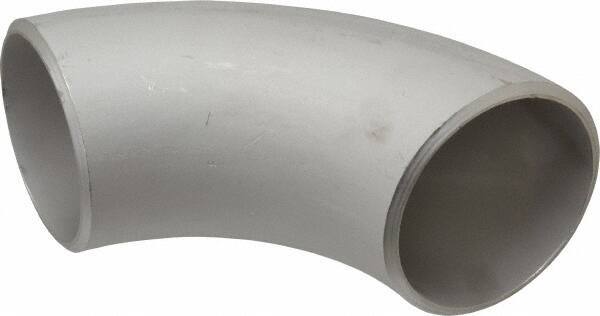 Merit Brass - 4" Grade 304L Stainless Steel Pipe 90° Long Radius Elbow - Butt Weld x Butt Weld End Connections - USA Tool & Supply