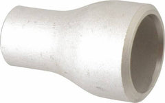 Merit Brass - 1 x 1/2" Grade 304L Stainless Steel Pipe Concentric Reducer - Butt Weld x Butt Weld End Connections - USA Tool & Supply