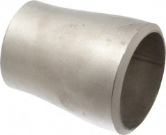 Merit Brass - 2-1/2 x 2" Grade 304L Stainless Steel Pipe Concentric Reducer - Butt Weld x Butt Weld End Connections - USA Tool & Supply