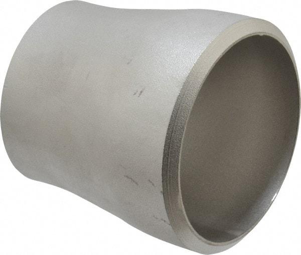 Merit Brass - 3 x 2-1/2" Grade 304L Stainless Steel Pipe Concentric Reducer - Butt Weld x Butt Weld End Connections - USA Tool & Supply