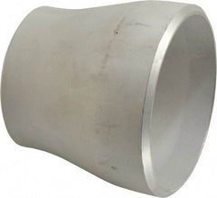 Merit Brass - 4 x 3" Grade 304L Stainless Steel Pipe Concentric Reducer - Butt Weld x Butt Weld End Connections - USA Tool & Supply
