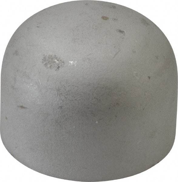 Merit Brass - 1-1/2" Grade 304L Stainless Steel Pipe End Cap - Butt Weld End Connections - USA Tool & Supply