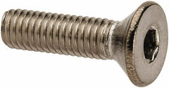 Value Collection - #10-32 UNF Hex Socket Drive, 82° Flat Screw - Grade 316 Stainless Steel, 3/4" OAL - USA Tool & Supply