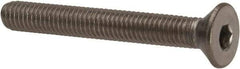 Value Collection - #10-32 UNF Hex Socket Drive, 82° Flat Screw - Grade 316 Stainless Steel, 1-1/2" OAL - USA Tool & Supply