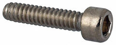 Value Collection - #4-40 UNC Hex Socket Drive, Socket Cap Screw - Grade 316 Stainless Steel, 1/2" Length Under Head - USA Tool & Supply