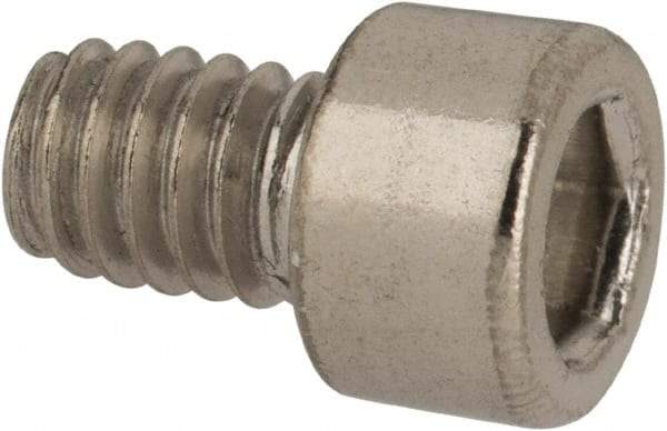 Value Collection - #8-32 UNC Hex Socket Drive, Socket Cap Screw - Grade 316 Stainless Steel, 1/4" Length Under Head - USA Tool & Supply