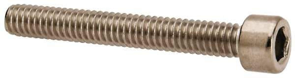 Value Collection - #8-32 UNC Hex Socket Drive, Socket Cap Screw - Grade 316 Stainless Steel, 1-1/4" Length Under Head - USA Tool & Supply